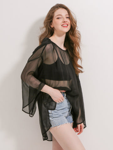 Hooded Sexy Swimsuit Beach Cover-Up